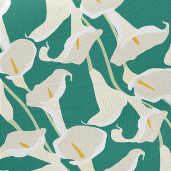 Beautiful Perfumed Calla Lily Midweight Cotton Poplin