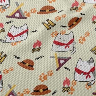 Kitten Scout Camping Birdseye Piqué