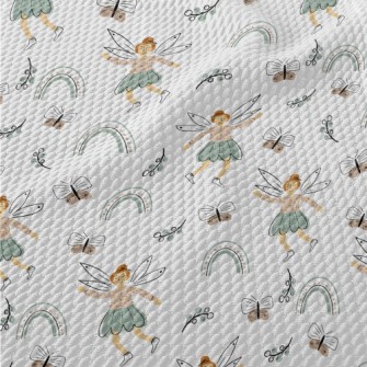 Leisurely Happy Fairy Birdseye Piqué