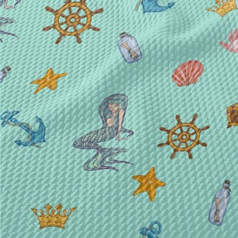 Mermaid Treasure Birdseye Piqué