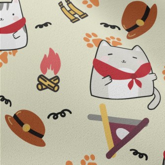 Kitten Scout Camping Chiffon