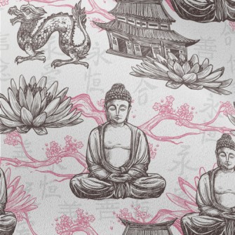 Kind Buddha Dragon Chiffon