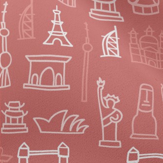 World Famous Buildings Chiffon