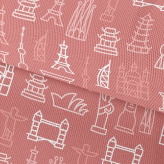 World Famous Buildings Waterproof Oxford
