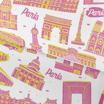 Famous Buildings In Paris Waterproof Oxford