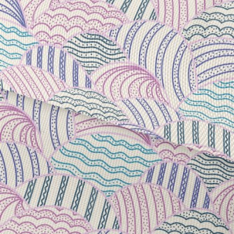 Weird Striped Color Blocks Waterproof Oxford