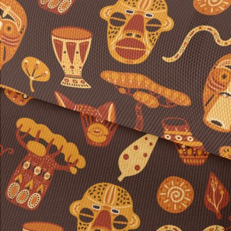 African Characteristic Masks Waterproof Oxford