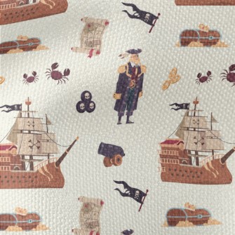 Pirate Treasure Map Waterproof Canvas