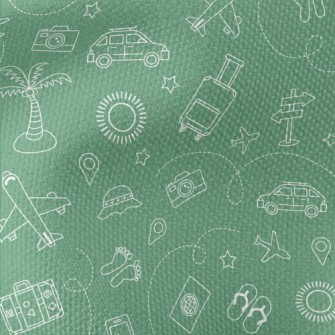 Travel Around The World Waterproof Canvas