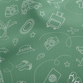 Travel Around The World Athletic Mesh Flat Back