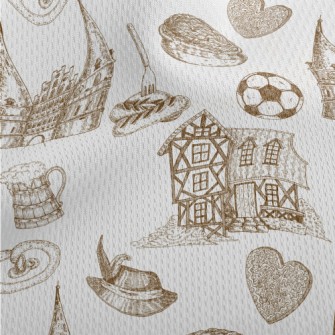 German Brewery Beer Athletic Mesh Flat Back