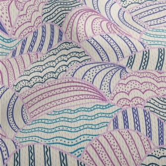 Weird Striped Color Blocks Athletic Mesh Flat Back