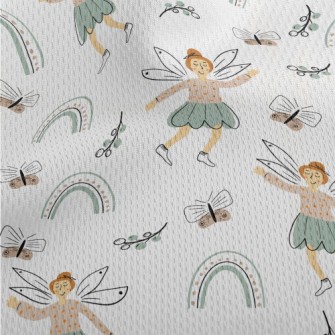 Leisurely Happy Fairy Athletic Mesh Flat Back