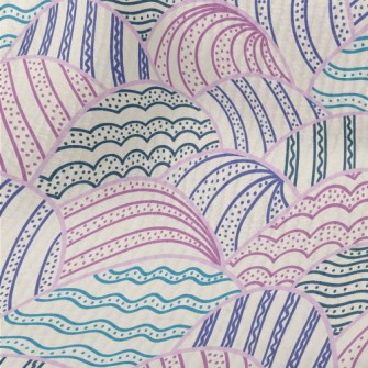 Weird Striped Color Blocks Terry