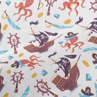 Captain Octopus Pirate Ship Performance Linen