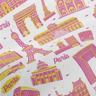 Famous Buildings In Paris Performance Linen