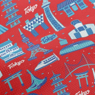 Famous Buildings In Tokyo Performance Linen
