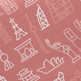 World Famous Buildings Twill