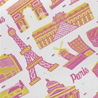 Famous Buildings In Paris Twill
