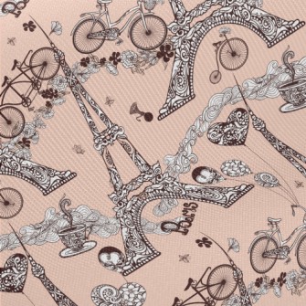Romantic Eiffel Tower Twill