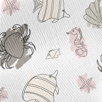 Doodle Sea Creatures Standard Corduroy