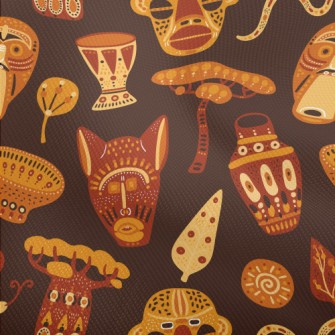 African Characteristic Masks Dobby