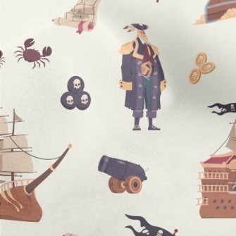 Pirate Treasure Map Micro Fleece