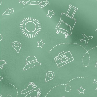 Travel Around The World Micro Fleece