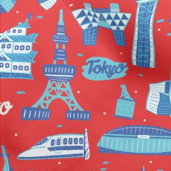 Famous Buildings In Tokyo Micro Fleece