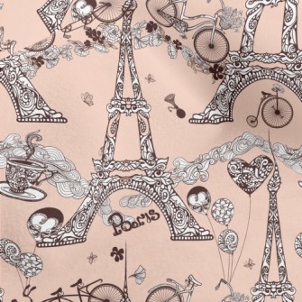 Romantic Eiffel Tower Micro Fleece