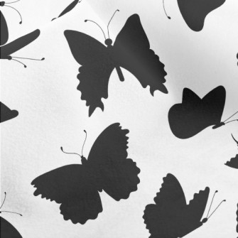Beautiful Butterfly Silhouette Micro Fleece