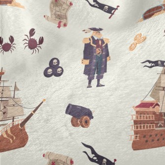 Pirate Treasure Map Minky