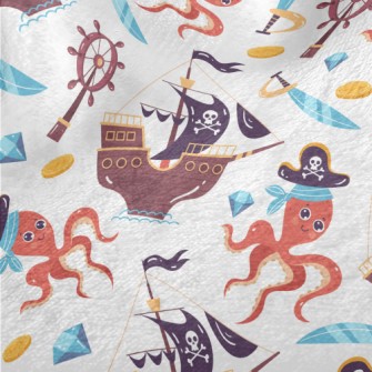 Captain Octopus Pirate Ship Minky