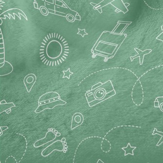 Travel Around The World Minky