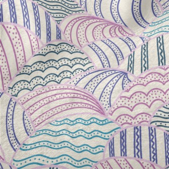 Weird Striped Color Blocks Minky