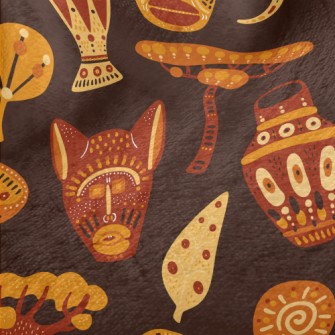 African Characteristic Masks Minky