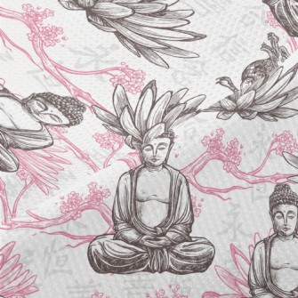 Kind Buddha Dragon Piqué