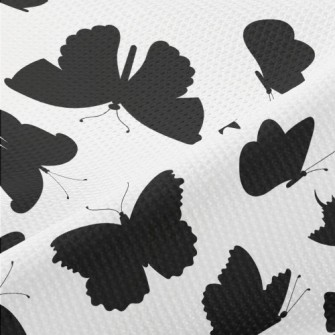 Beautiful Butterfly Silhouette Piqué