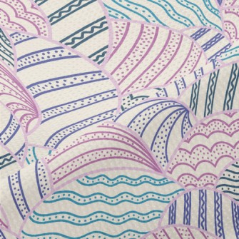 Weird Striped Color Blocks Piqué