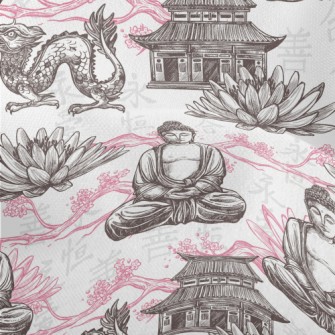Kind Buddha Dragon Lightweight Performance Linen