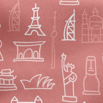 World Famous Buildings Jersey Backed Fleece