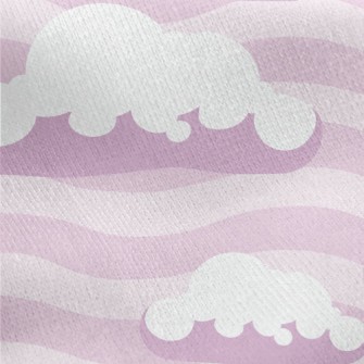 Wavy Clouds Jersey Backed Fleece