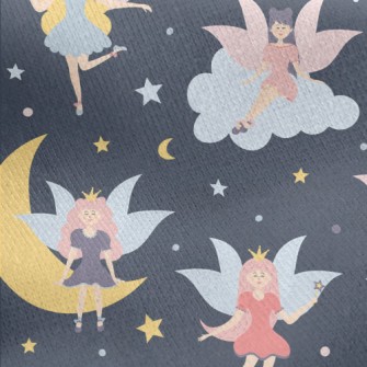 Fantasy Fairy Wings Jersey Backed Fleece