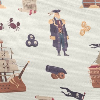 Pirate Treasure Map Pongee