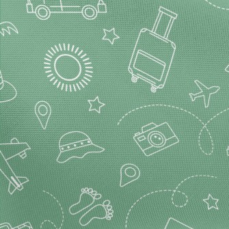 Travel Around The World Pongee