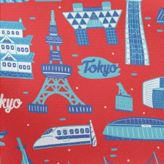 Famous Buildings In Tokyo Pongee