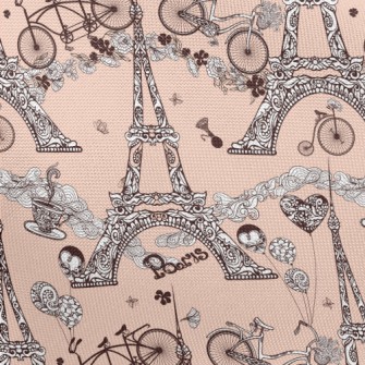 Romantic Eiffel Tower Pongee