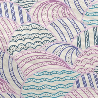 Weird Striped Color Blocks Pongee