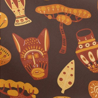 African Characteristic Masks Pongee