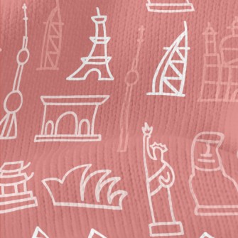 World Famous Buildings Stretch Jersey
